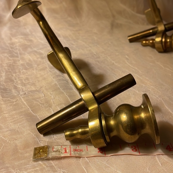 Brass Nautical Anchor Candle Holders- set of 2, vintage - Picture 11 of 12